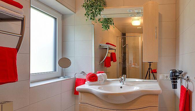 Badezimmer "Bianca" - Biancas Ferienwohnung im Haus Roswitha - Umhausen