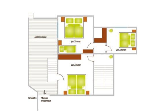 Ferienhaus Tirol - Grundriss Untergeschoss - Ferienhaus Tirol im Ötztal - Umhausen