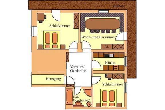 Skizze_Ferienwohnung_Barbara - Ferienwohnungen Maurer - Umhausen