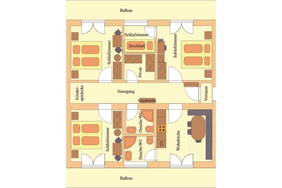 Skizze Ferienwohnung Hubert - Ferienwohnungen Maurer - Umhausen